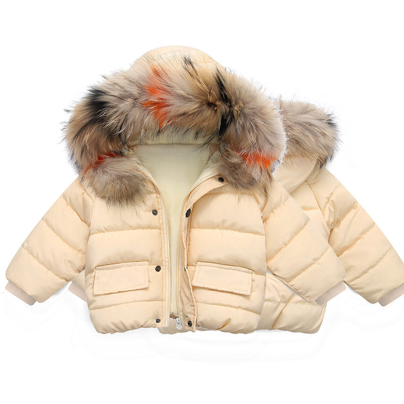 Children's Thickened Down Cotton Jacket - # BAAA61110019 & GIAA21210049 & BOAA11210009