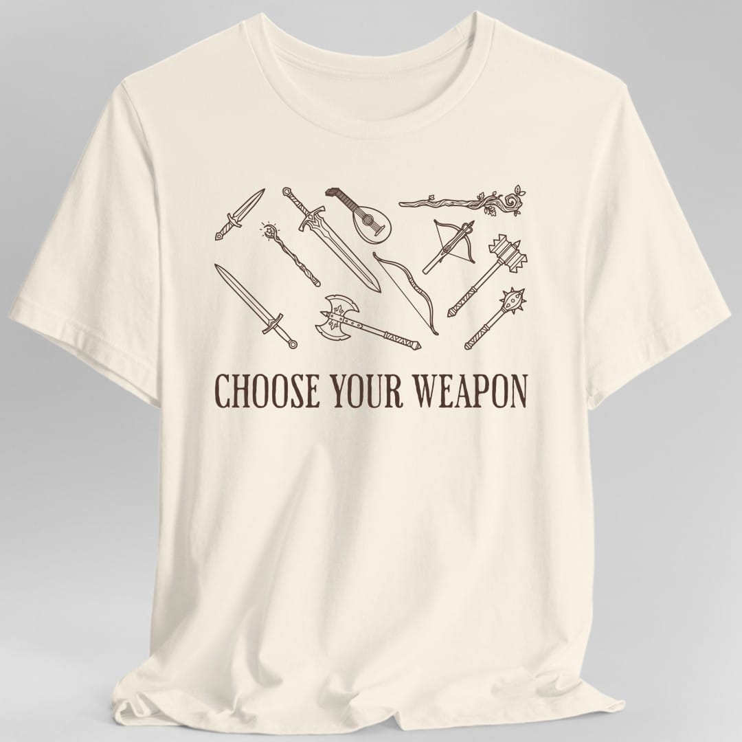 Choose Your Weapon D&D T-Shirt