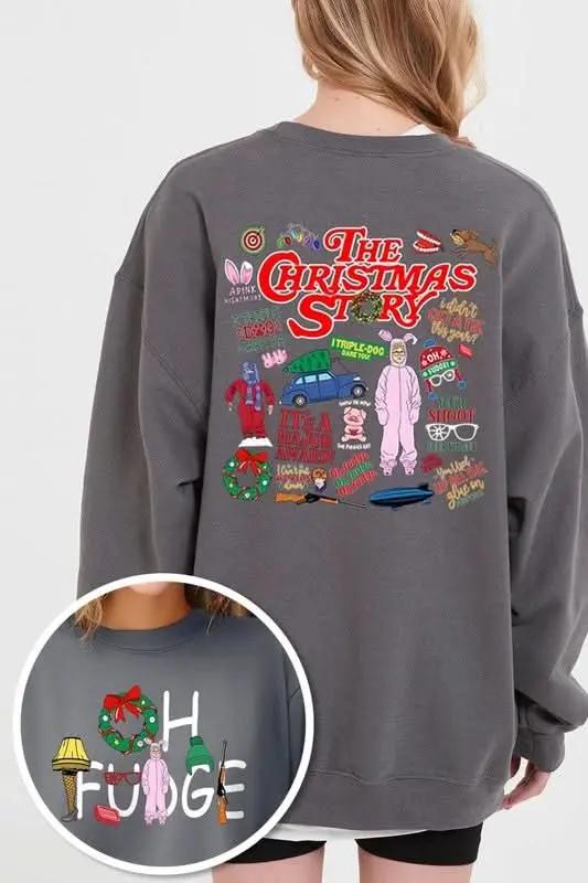 Jackets Color Bear Fleece Sweatshirt Christmas Movie Graphic Unisex Cozy Pullover
