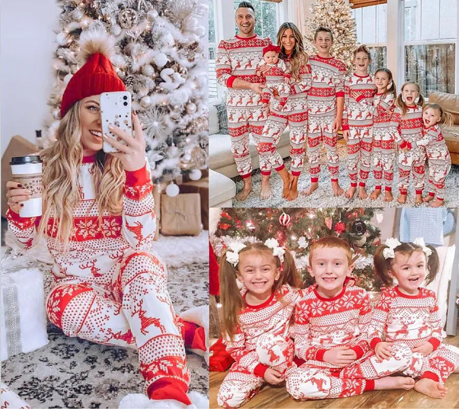 Christmas Pajamas Fall Family Set - # BOAA13710002