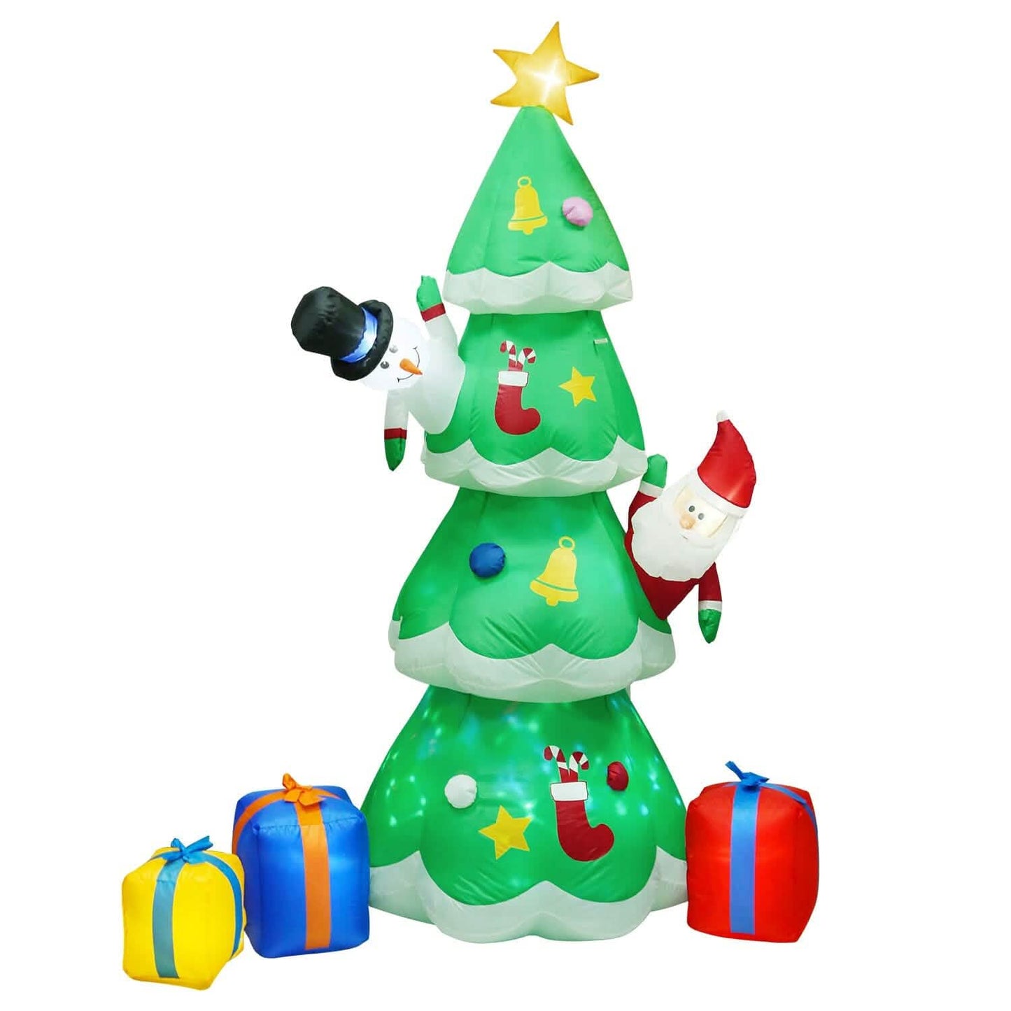 Christmas Tree Inflatable Decoration with LED Light Built-in Air Blower