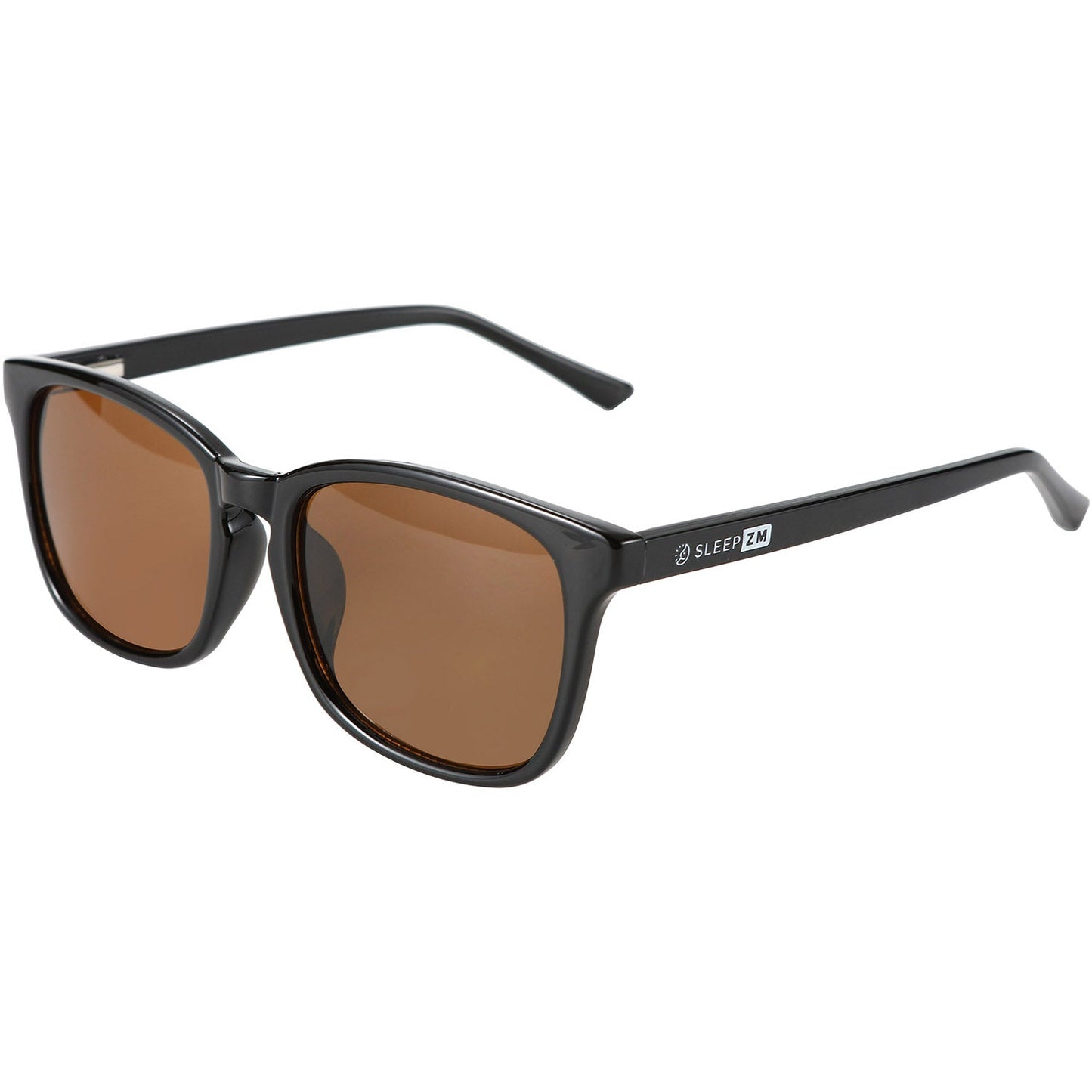 Night-time Brown Wayfarer Blue Light Blocking Glasses - Black