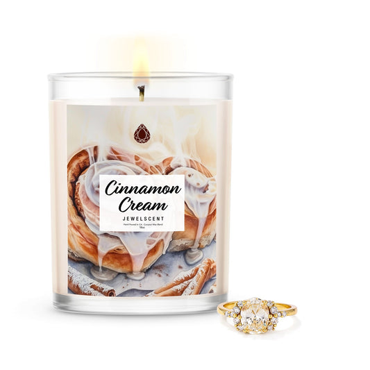 Vela para joyas de canela en crema de 18 oz