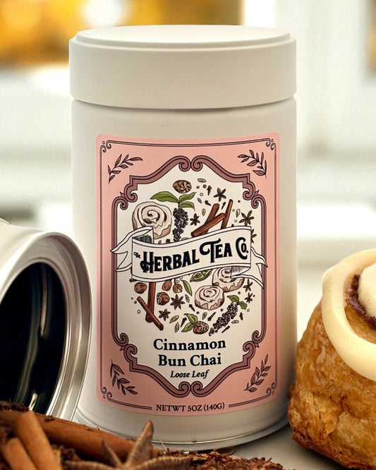 Té de hierbas chai de rollo de canela