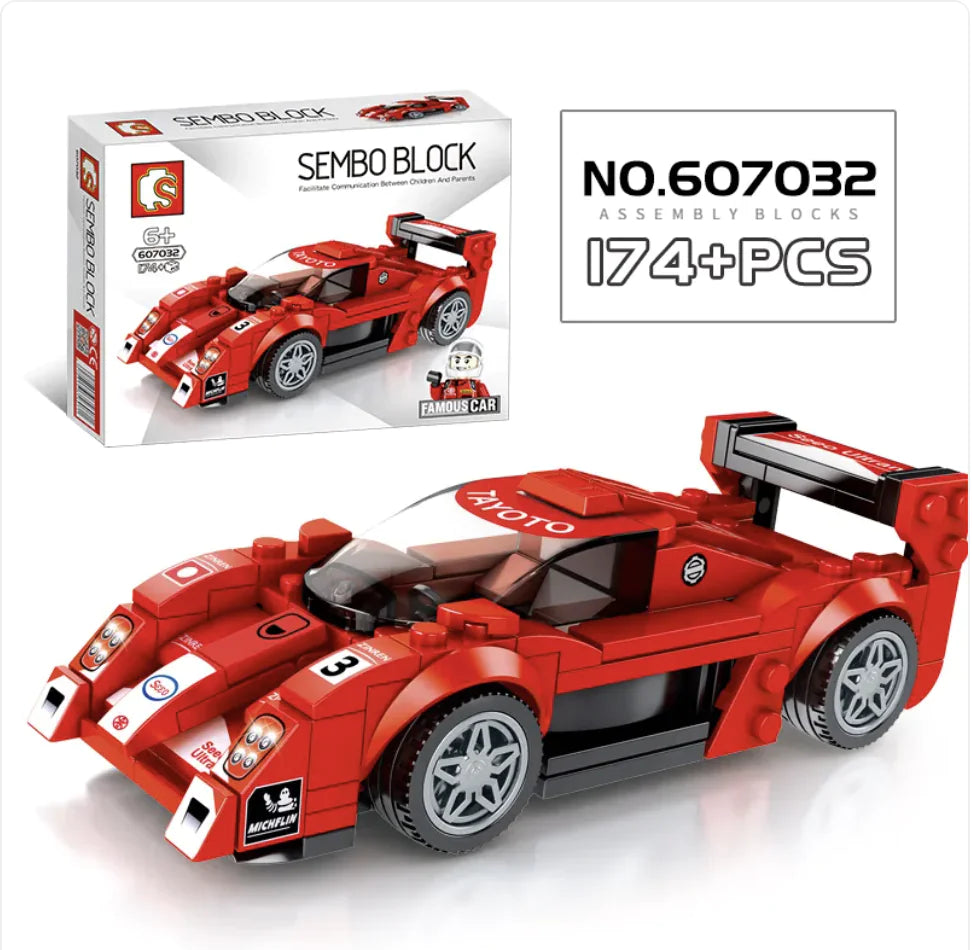City Racing Building Blocks Set - Educational Car Story Toys for Children - # BOT&G52710007