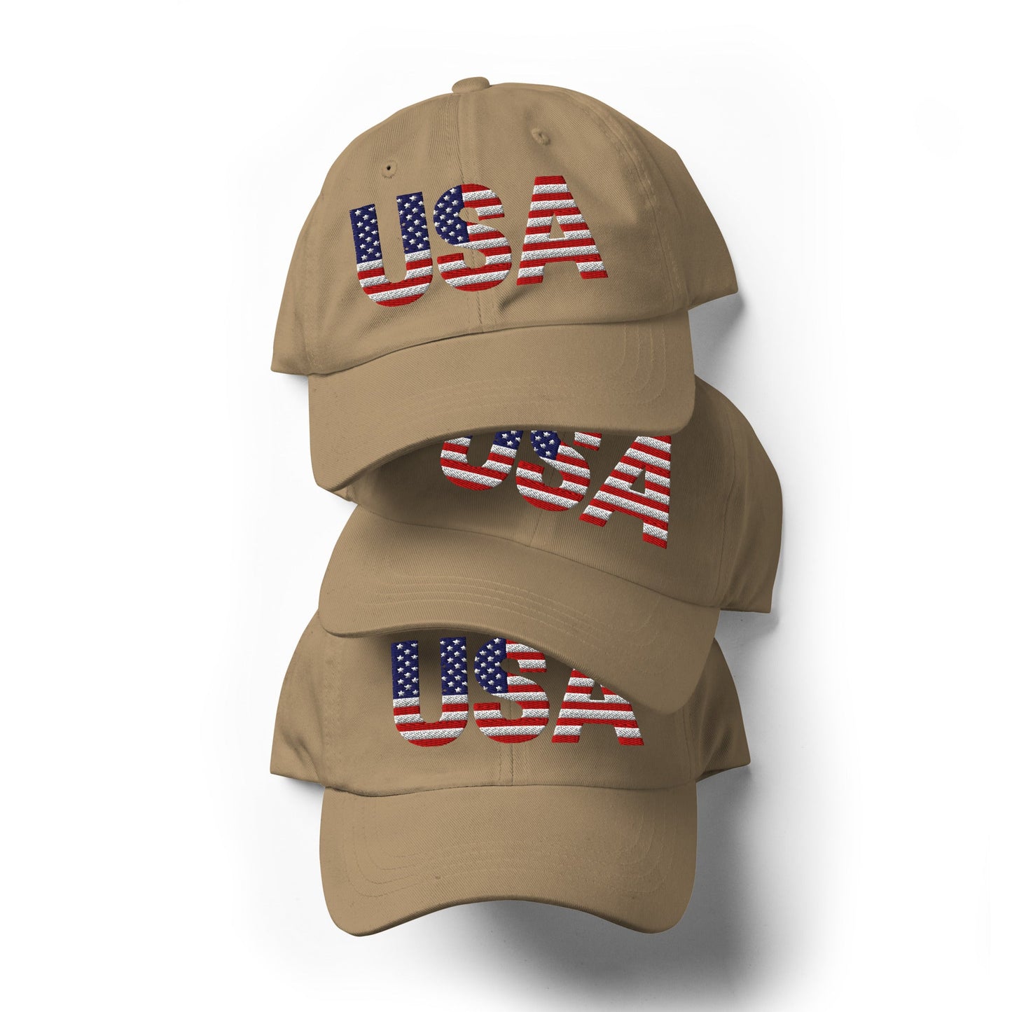 Gorra de béisbol de EE. UU. - Bordado de 1 lado