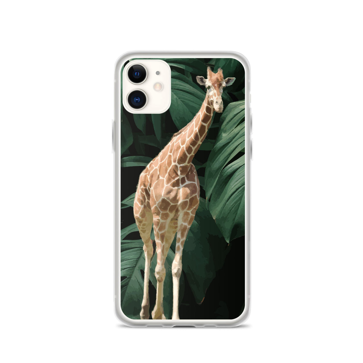 Tall Giraffe on Greenery Clear Case for iPhone®