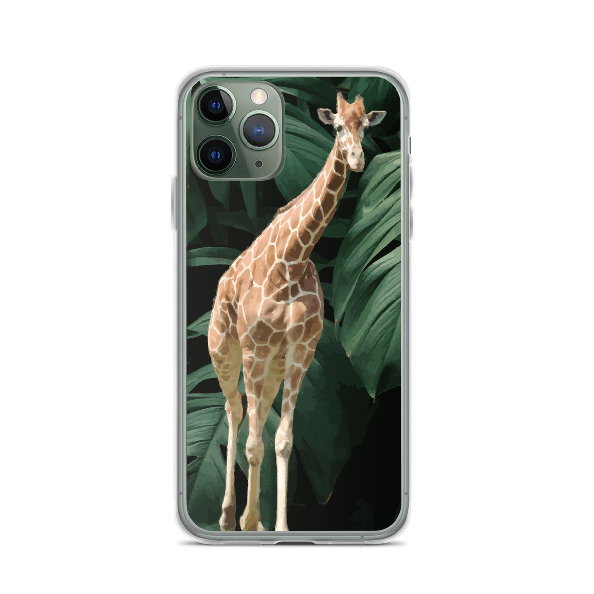 Tall Giraffe on Greenery Clear Case for iPhone®