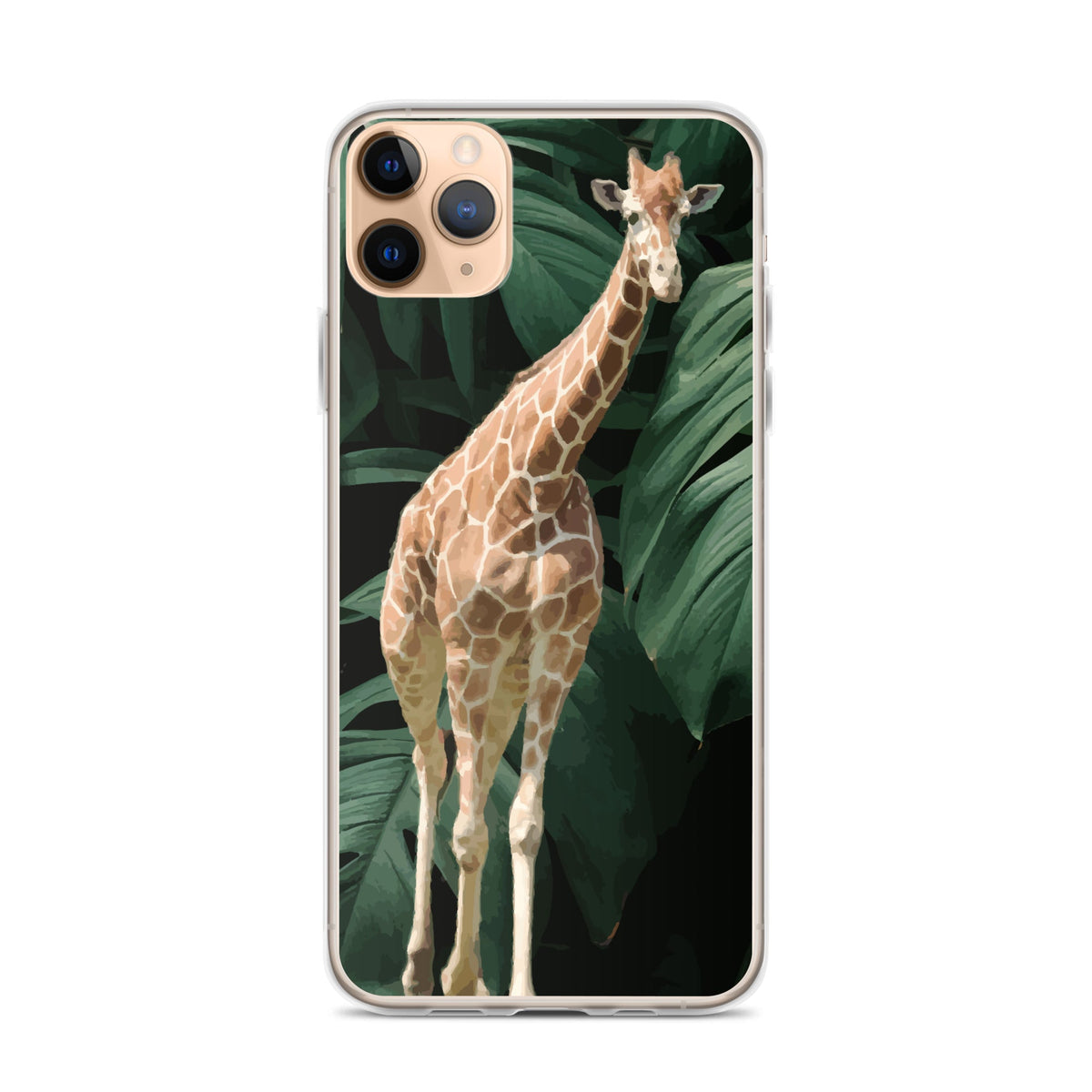 Tall Giraffe on Greenery Clear Case for iPhone®