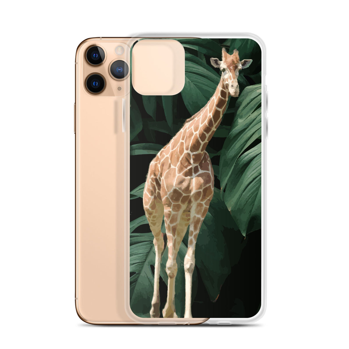 Tall Giraffe on Greenery Clear Case for iPhone®