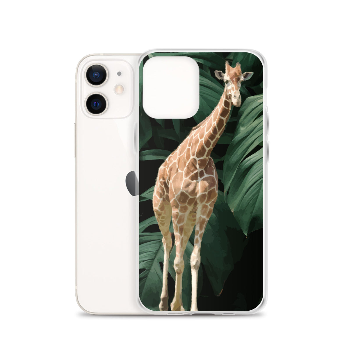 Tall Giraffe on Greenery Clear Case for iPhone®