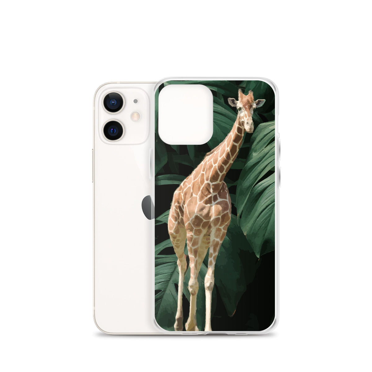 Tall Giraffe on Greenery Clear Case for iPhone®
