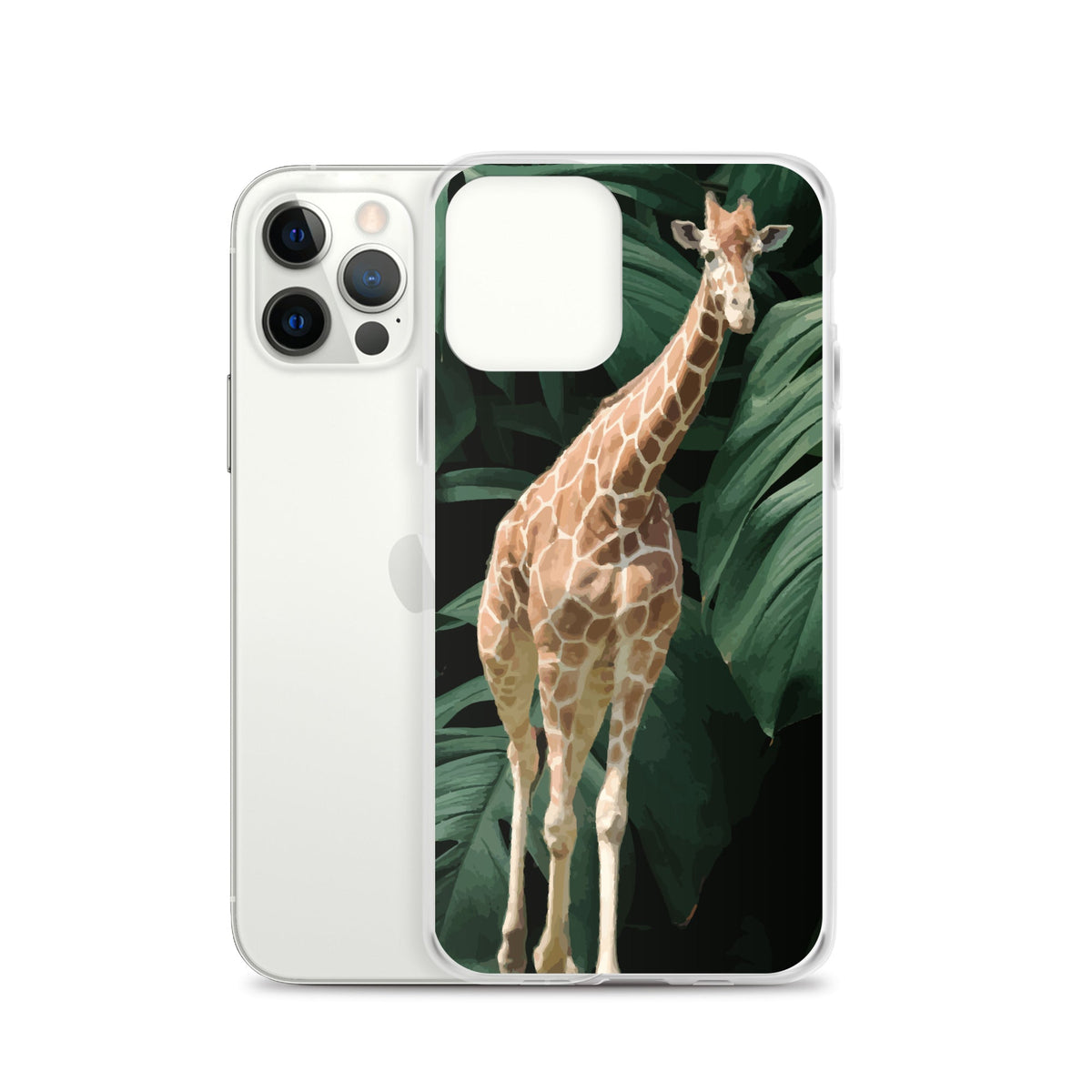 Tall Giraffe on Greenery Clear Case for iPhone®