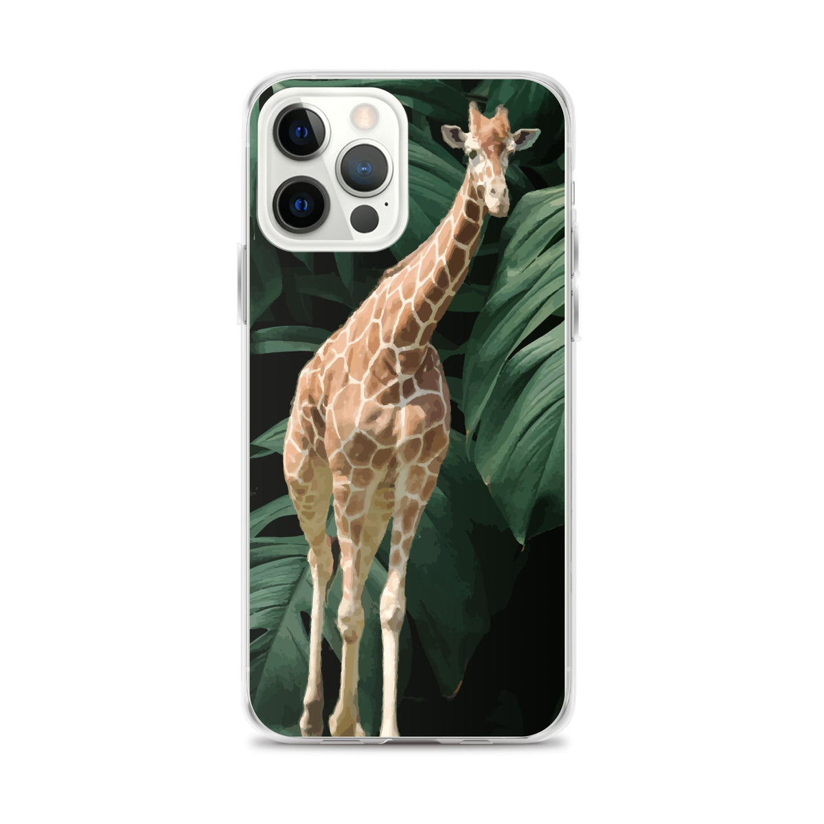 Tall Giraffe on Greenery Clear Case for iPhone®