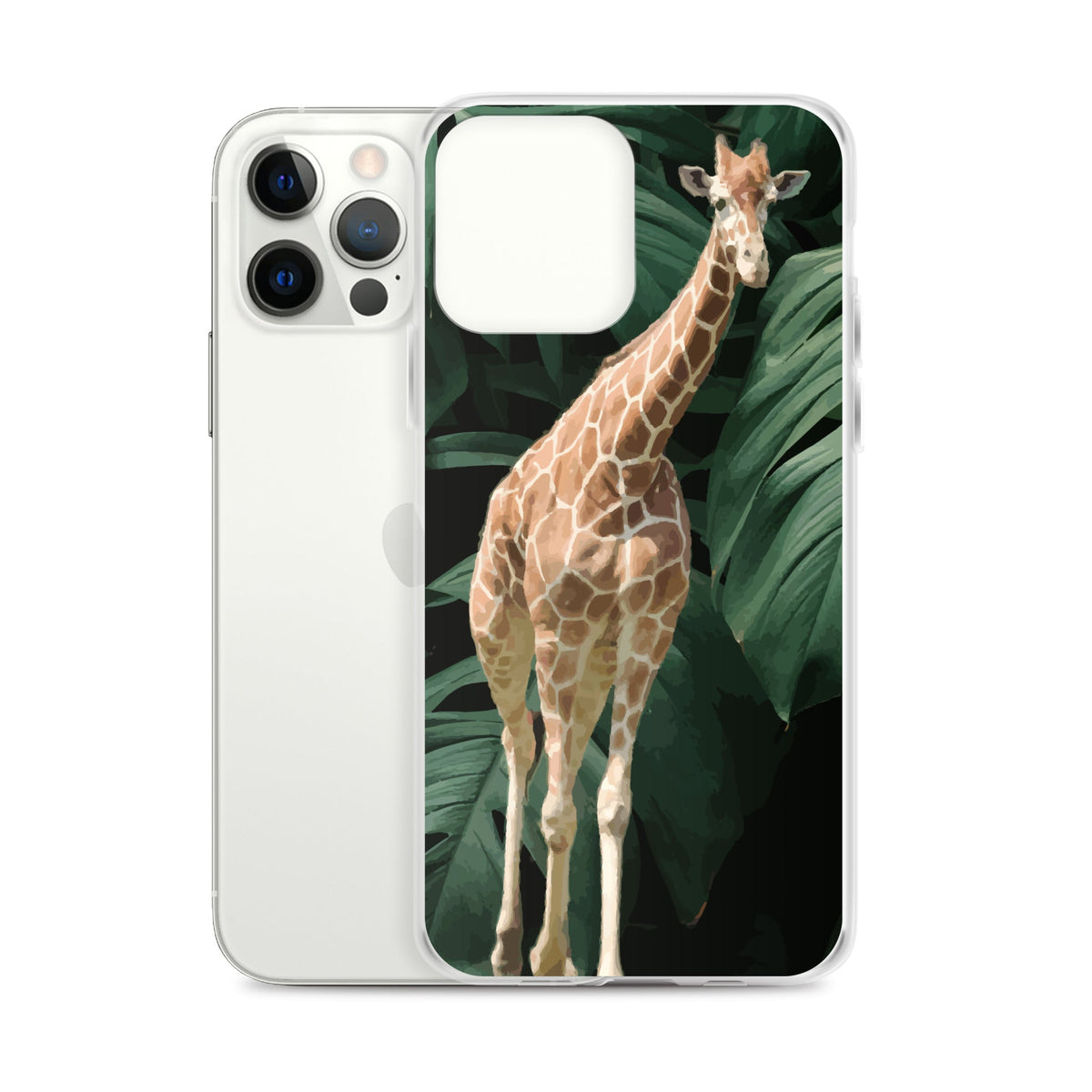 Tall Giraffe on Greenery Clear Case for iPhone®