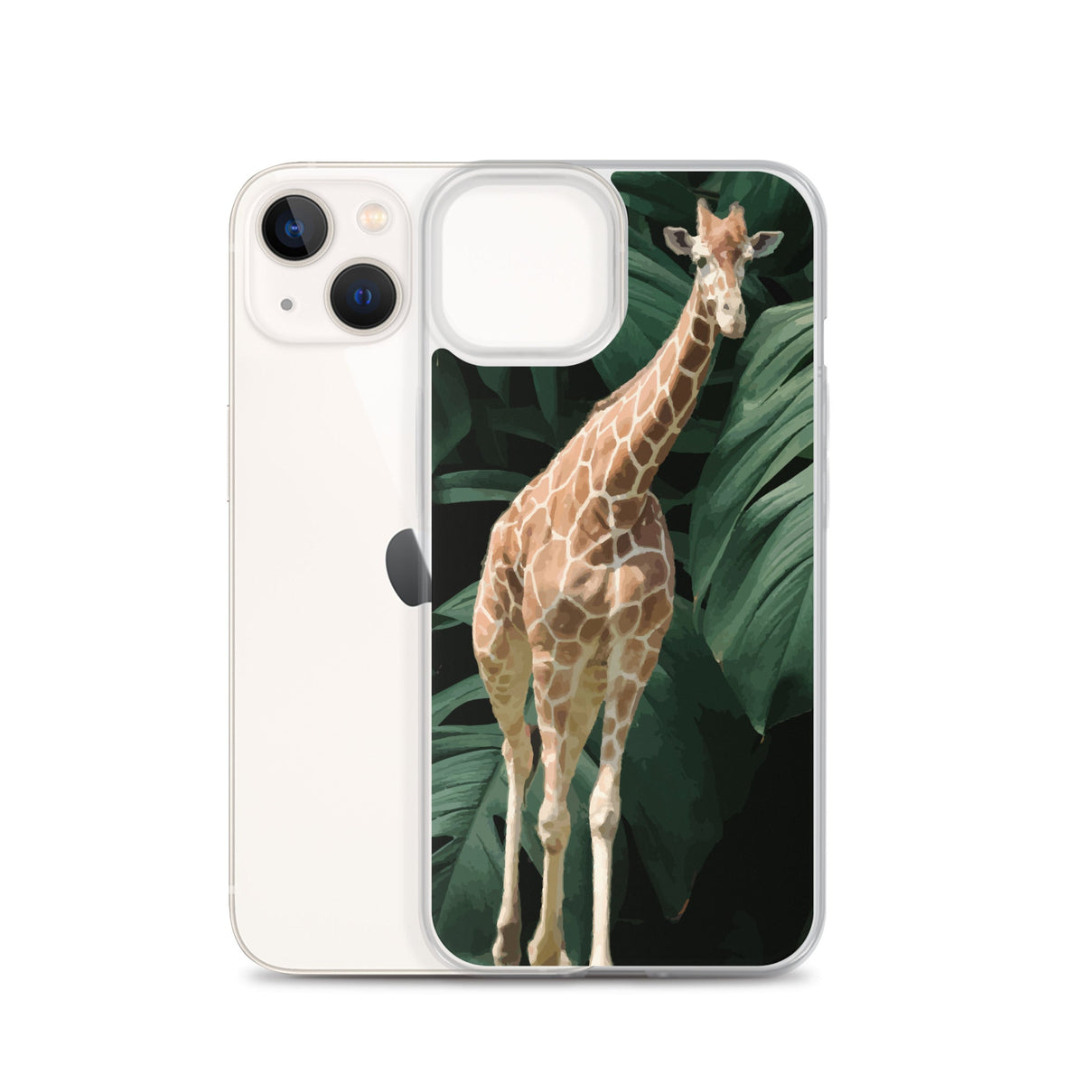 Tall Giraffe on Greenery Clear Case for iPhone®