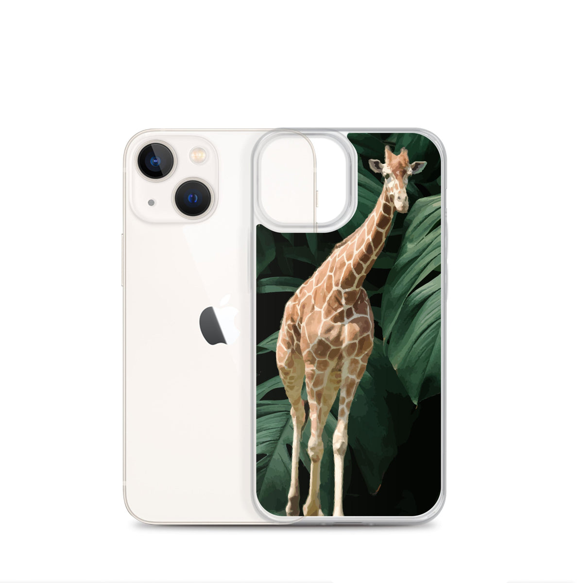 Tall Giraffe on Greenery Clear Case for iPhone®