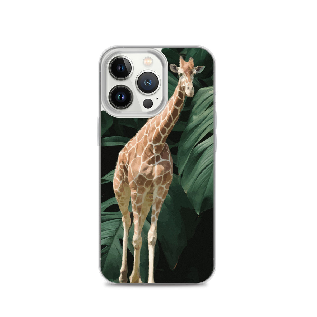 Tall Giraffe on Greenery Clear Case for iPhone®