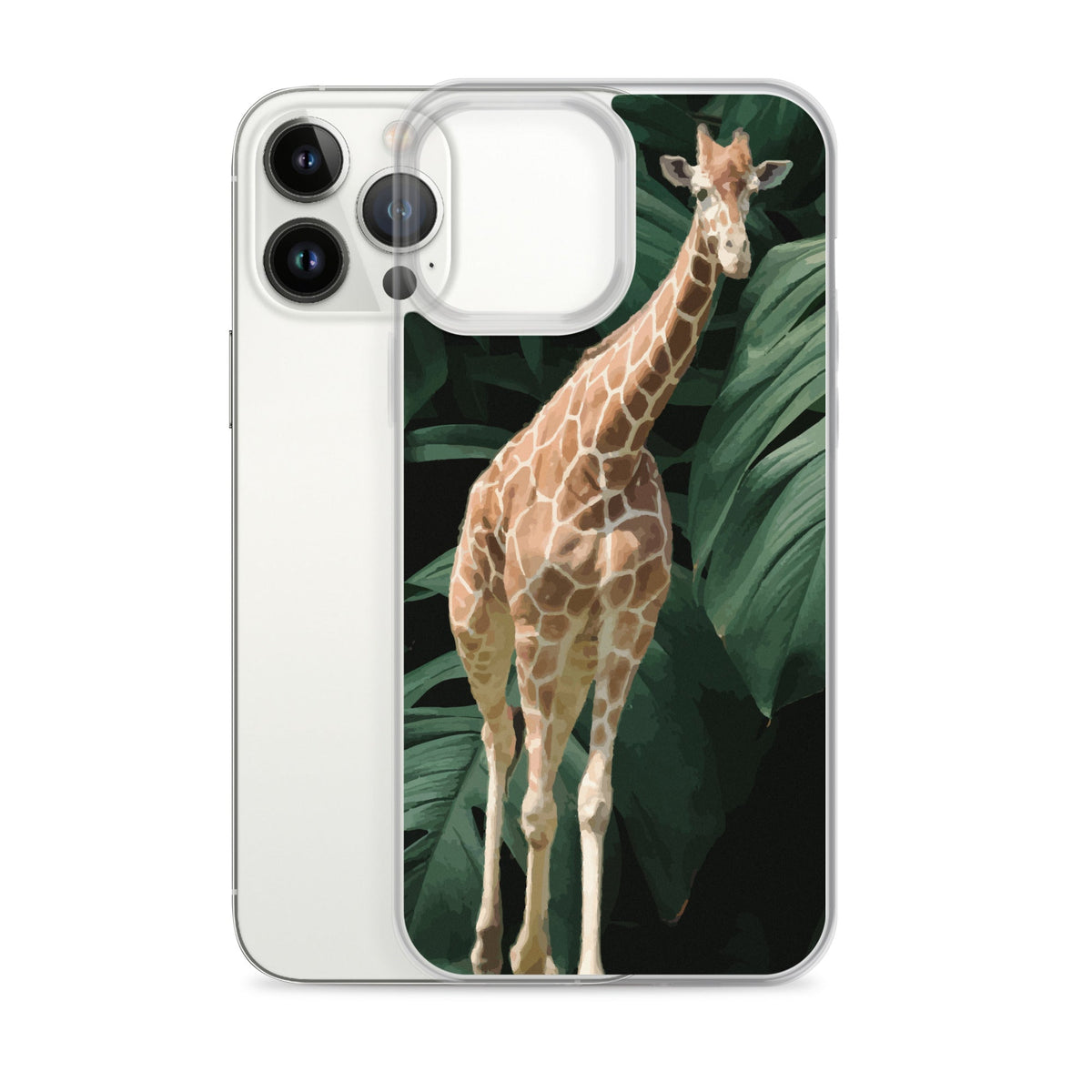 Tall Giraffe on Greenery Clear Case for iPhone®