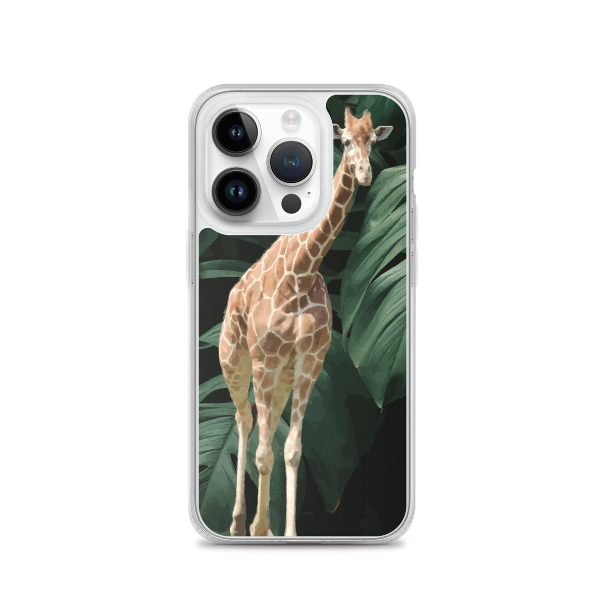 Tall Giraffe on Greenery Clear Case for iPhone®