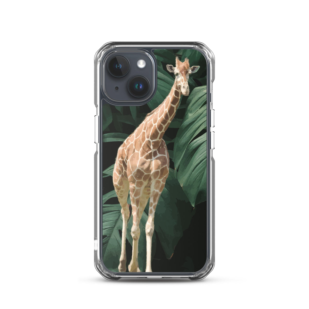 Tall Giraffe on Greenery Clear Case for iPhone®