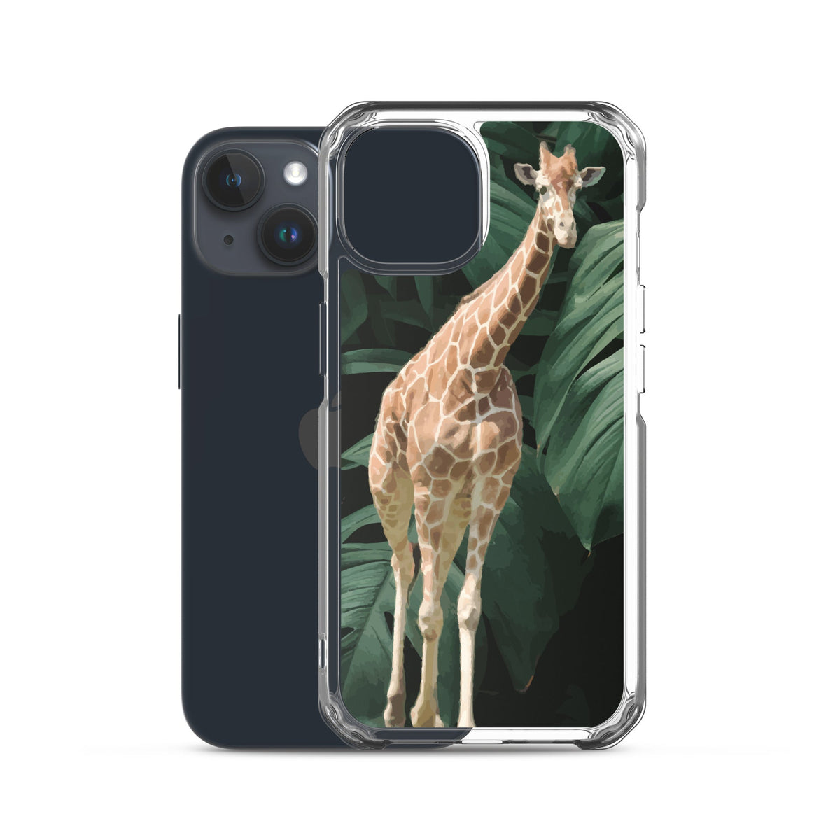 Tall Giraffe on Greenery Clear Case for iPhone®