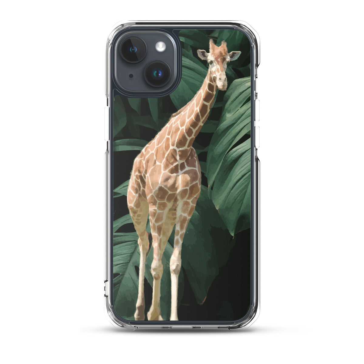 Tall Giraffe on Greenery Clear Case for iPhone®