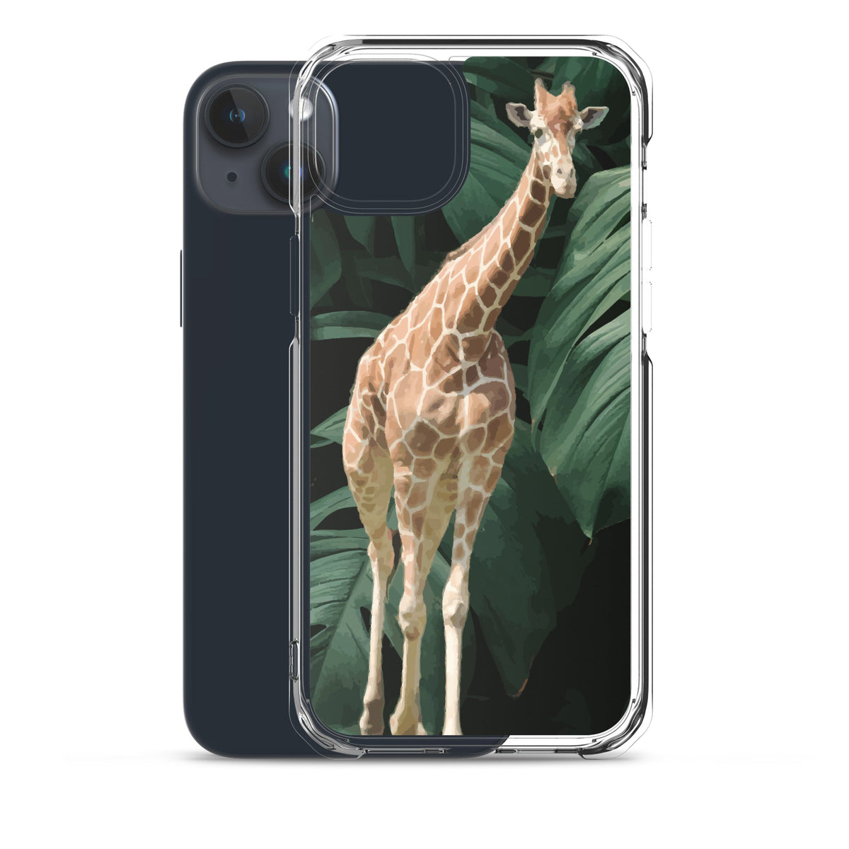 Tall Giraffe on Greenery Clear Case for iPhone®
