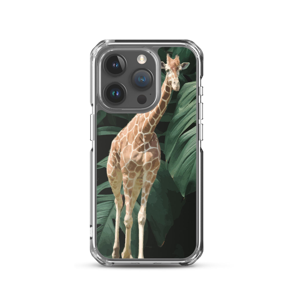 Tall Giraffe on Greenery Clear Case for iPhone®
