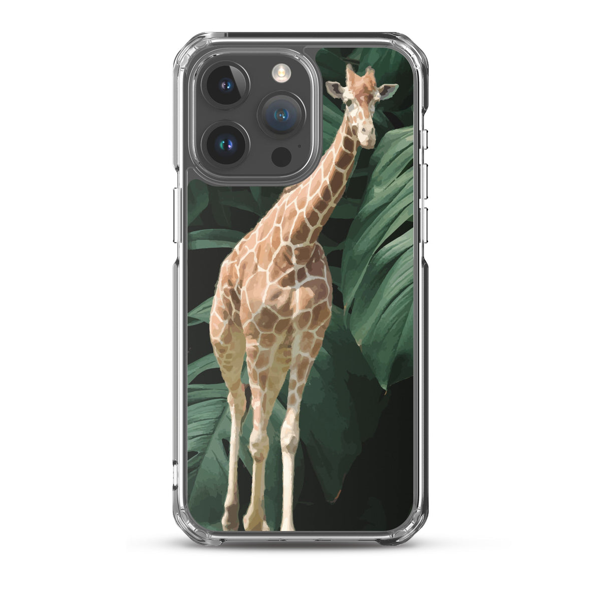 Tall Giraffe on Greenery Clear Case for iPhone®