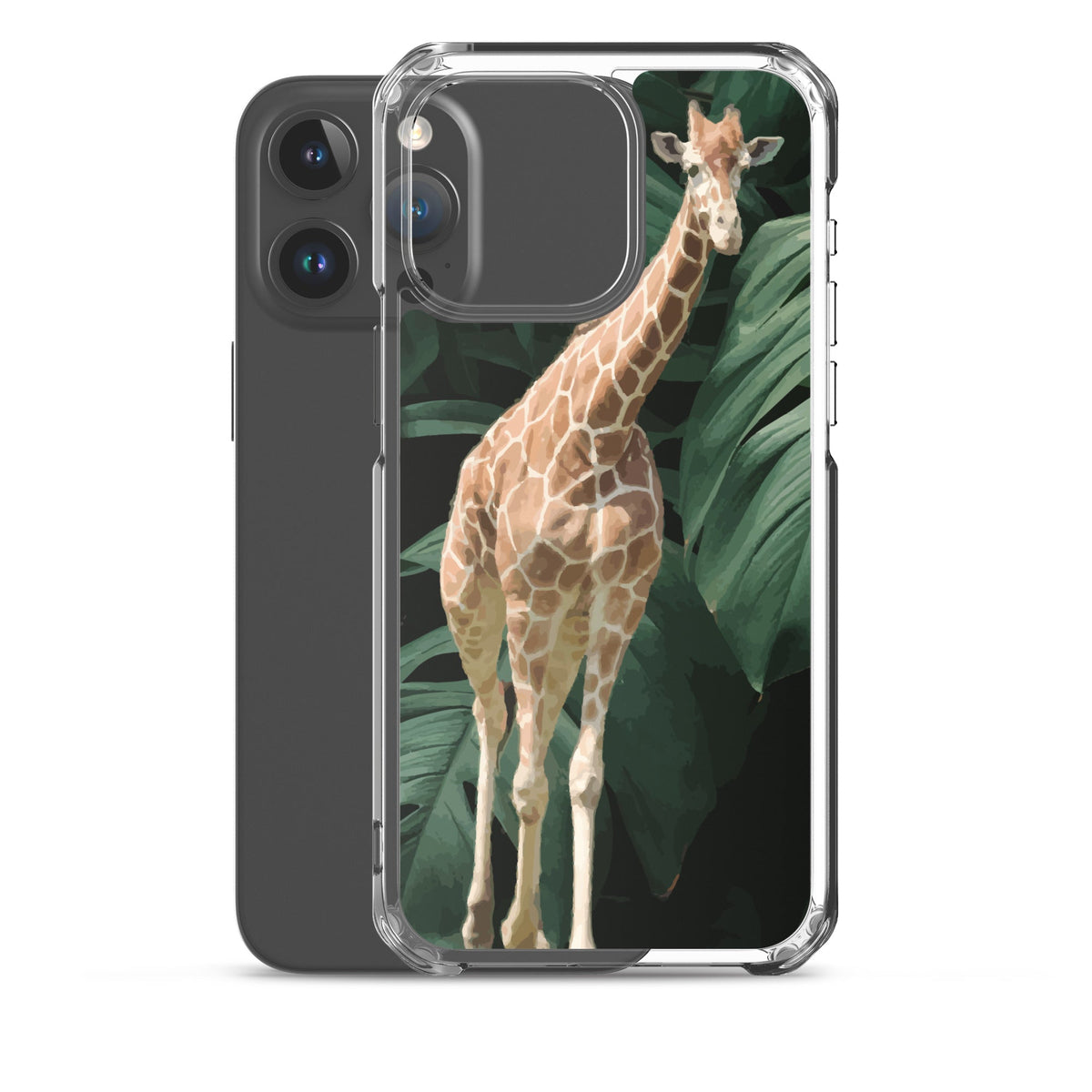 Tall Giraffe on Greenery Clear Case for iPhone®