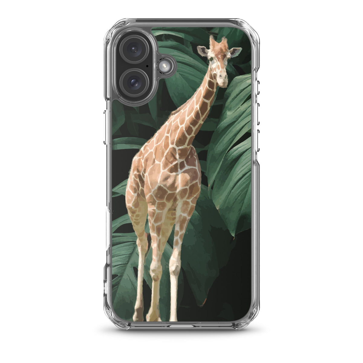 Tall Giraffe on Greenery Clear Case for iPhone®