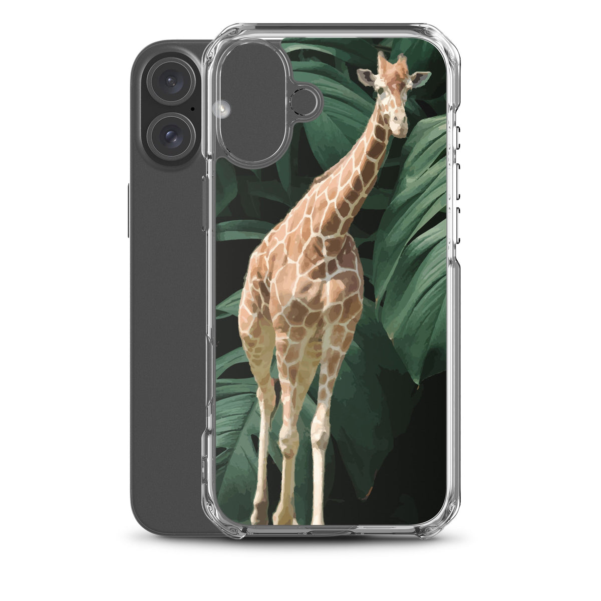 Tall Giraffe on Greenery Clear Case for iPhone®