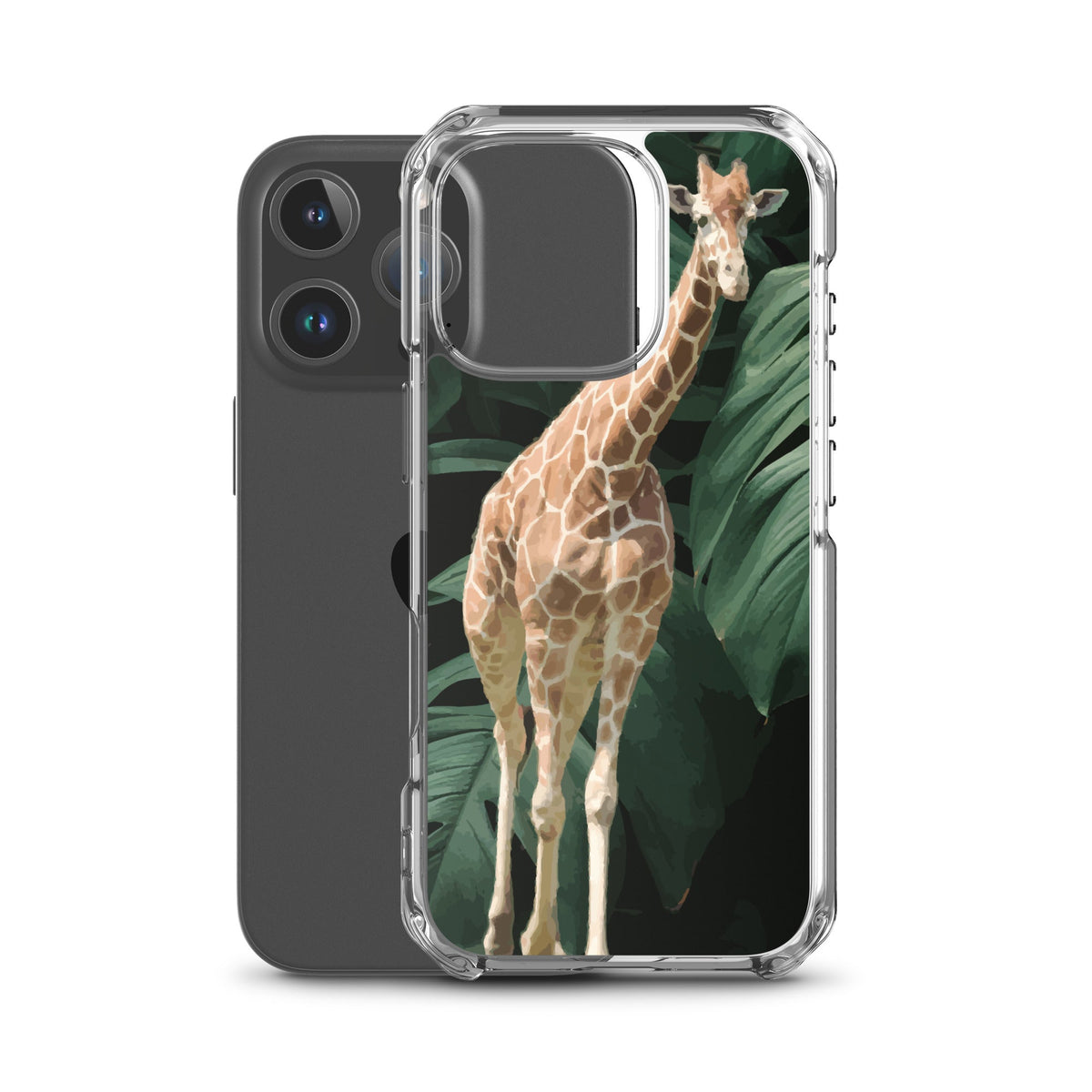 Tall Giraffe on Greenery Clear Case for iPhone®