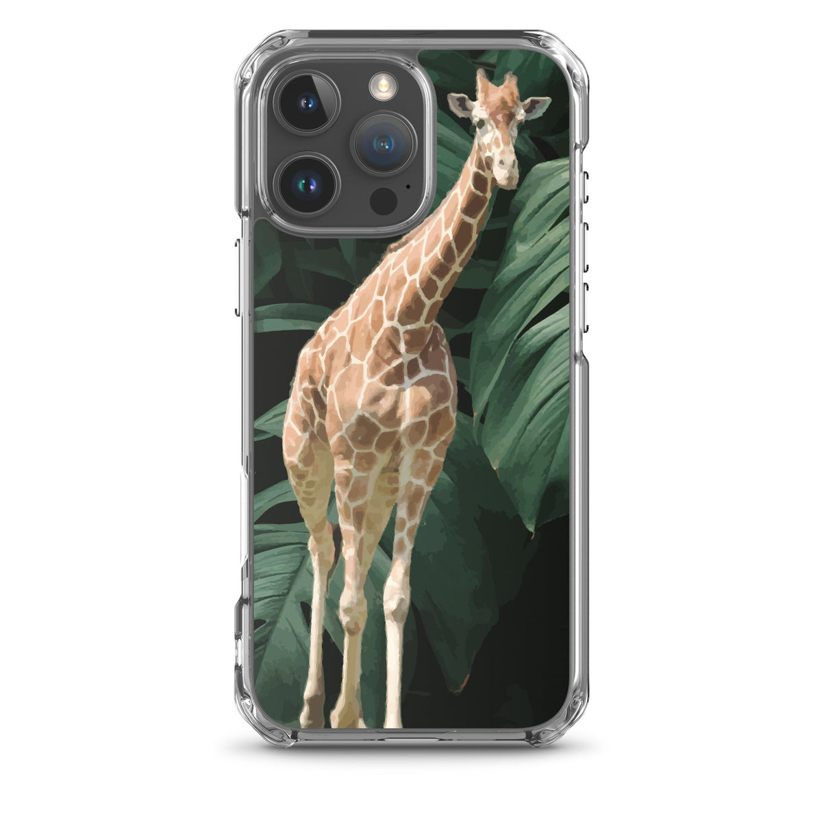 Tall Giraffe on Greenery Clear Case for iPhone®