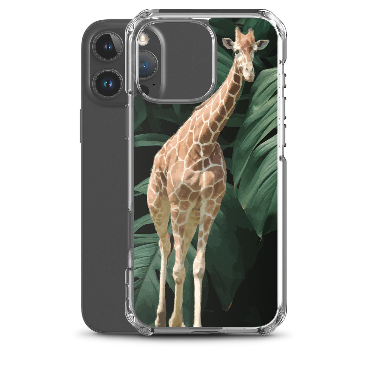 Tall Giraffe on Greenery Clear Case for iPhone®
