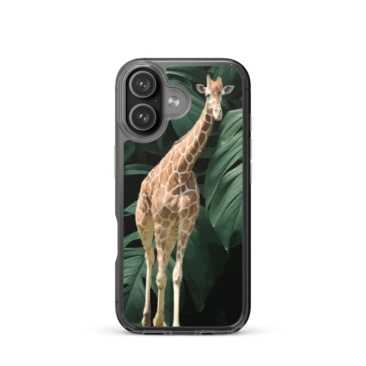 Tall Giraffe on Greenery Clear Case for iPhone®