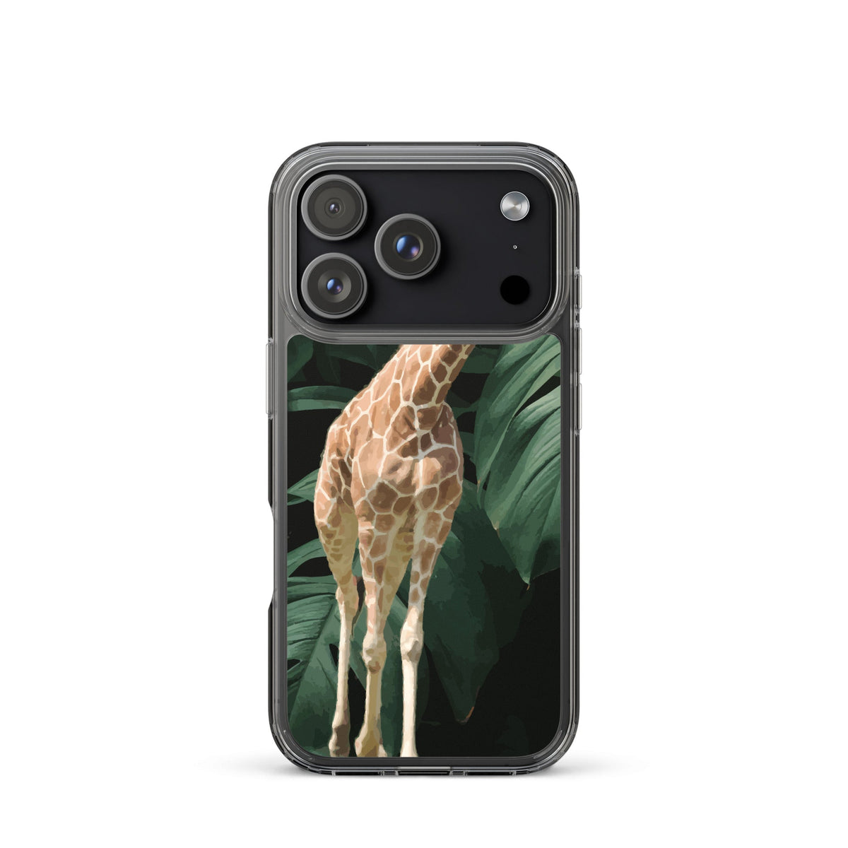 Tall Giraffe on Greenery Clear Case for iPhone®