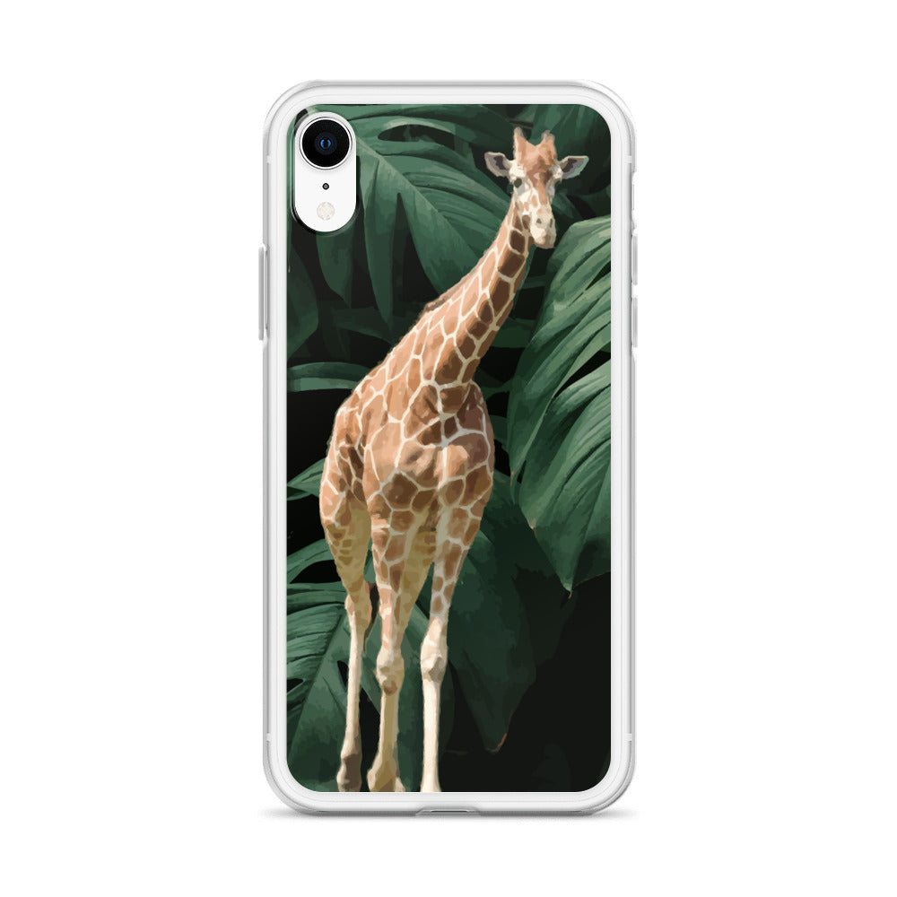 Tall Giraffe on Greenery Clear Case for iPhone®