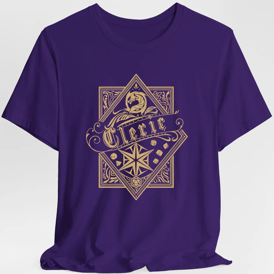 Cleric D&D Class Emblem T-shirt