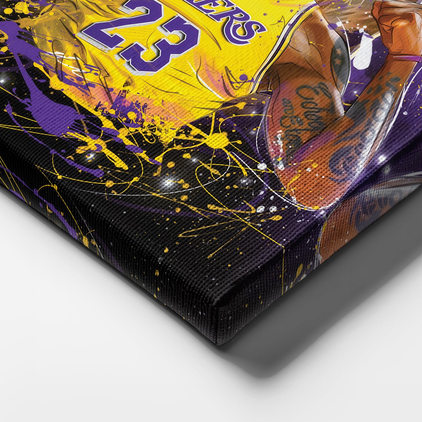 LeBron James Lakers Canvas – NBA Wall Art for Man Cave