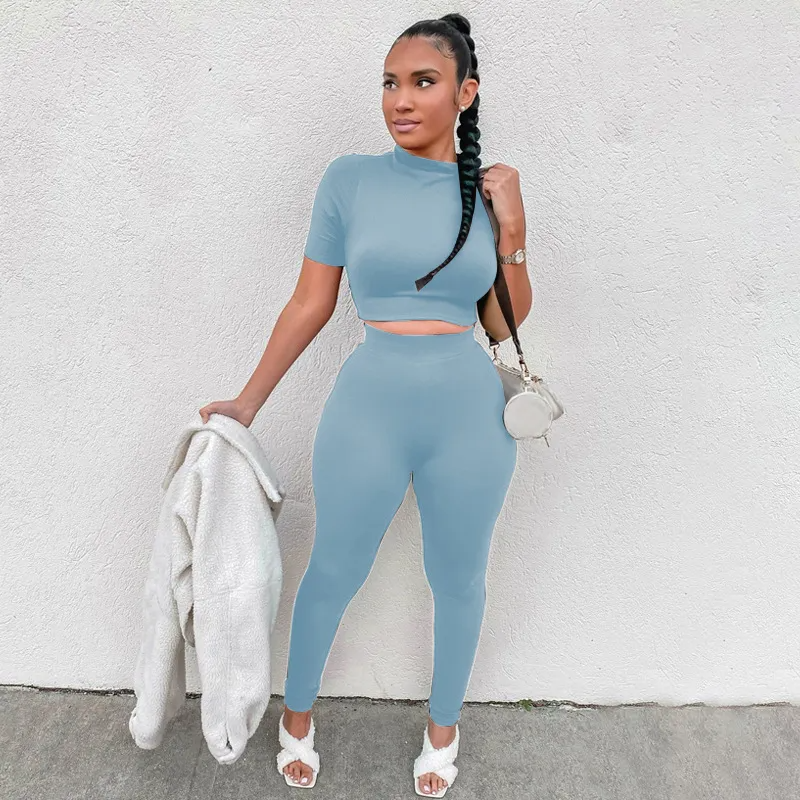 Bodycon Cropped Leggings Set
