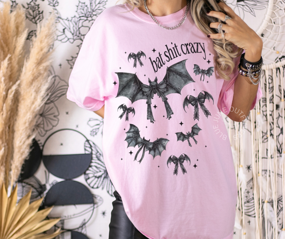 Bat Shit Crazy | Comfort Colors® Goth Croquette Tee