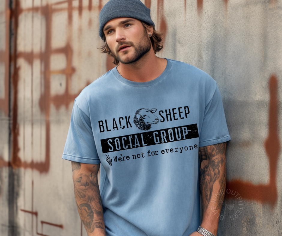 Black Sheep Social Group | Funny Comfort Colors® Tee