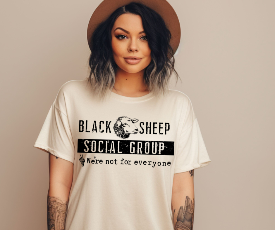 Black Sheep Social Group | Funny Comfort Colors® Tee