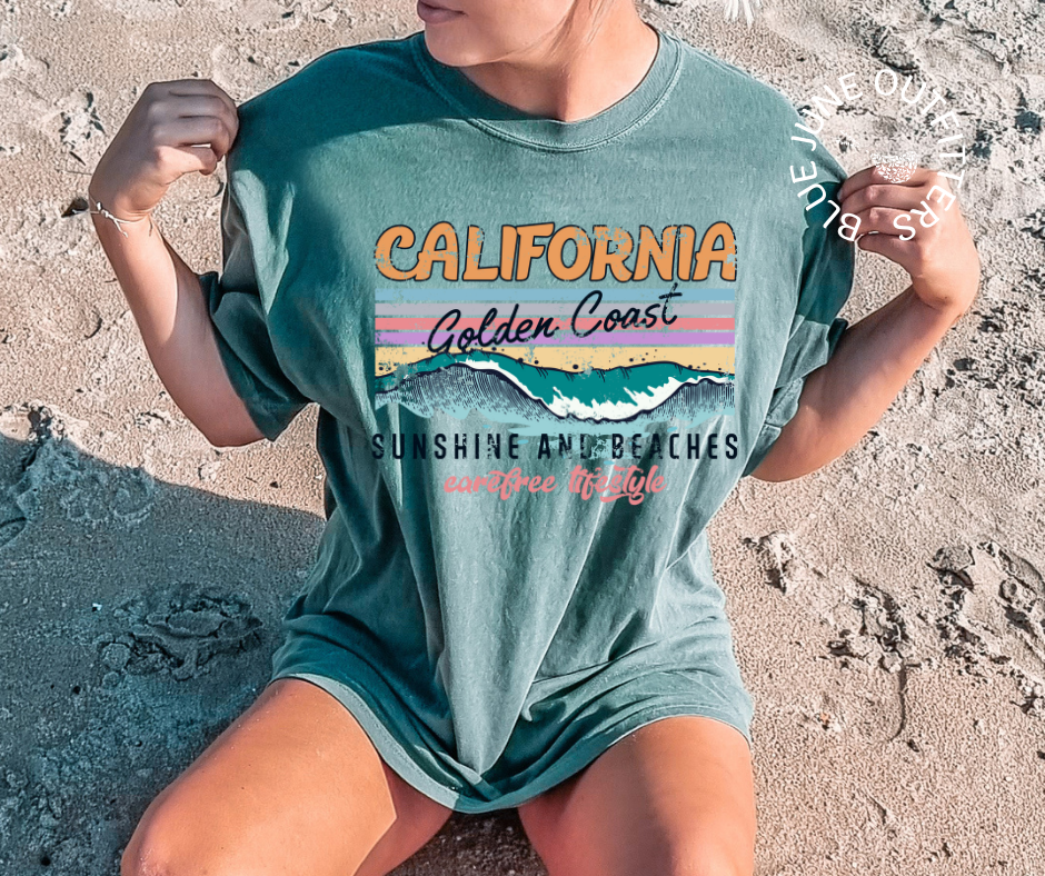 California Golden Coast | Comfort Colors® Retro California Tee