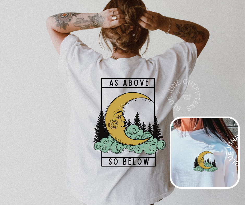 As Above So Below | Witchy Celestial Comfort Colors® Tee