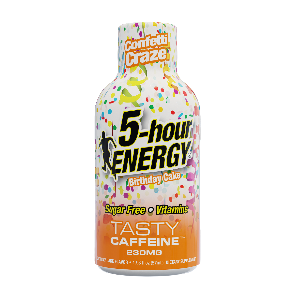 Paquete de 24 tomas de 5-hour ENERGY Extra fuerte, sabor Confetti Craze, 1.93 fl oz