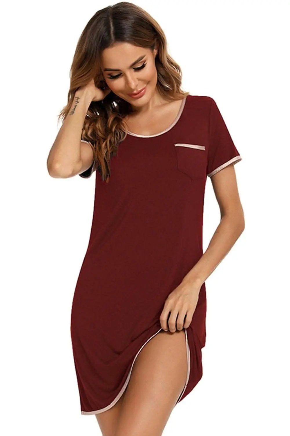 Dresses Trendsi swimwear - Cozy chic round neck dress