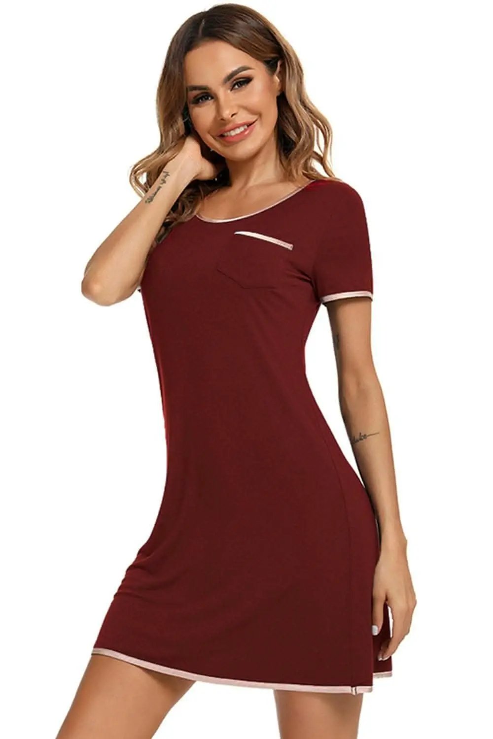 Dresses Trendsi swimwear - Cozy chic round neck dress